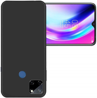 Phone Back Cover Bumper Case for Real Me C25s(Black, Grip Case, Pack of: 1)
