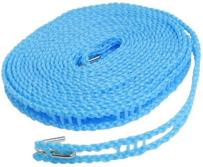 Bazaar Gali 5 Meter Cloth Line with Hooks for Indoor & Outdoor Laundry Nylon Retractable Clothesline(5 m)