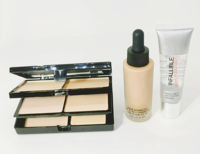 SKYBOAT SOFT & SMOOTH INFALLIBLE PRIMER GEL CREATE MAKEUP BASE SOFT SKIN , 5 IN 1 COMPACT CREATE NATURAL WHITING FACE AND FOUNDATION SPF 30 USE FOR GLOWING SKIN(3 Items in the set) SKYBOAT SOFT & SMOOTH INFALLIBLE PRIMER GEL CREATE MAKEUP BASE SOFT SKIN , 5 IN 1 COMPACT CREATE NATURAL WHITING FACE AND FOUNDATION SPF 30 USE FOR GLOWING SKIN(3 Items in the set)