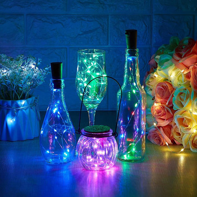 K D ENTERPRISE 20 LEDs 2 m Multicolor Steady Bottle Rice Lights(Pack of 3)