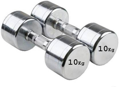 YMD Pair of 10KG X 2 Steel dumbbell~ Fixed Weight Dumbbell(20 kg)