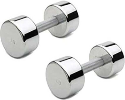 HACKERX Premium Quality Steel Dumbbell (2.5KG *2) Fixed Weight Dumbbell(5 kg)