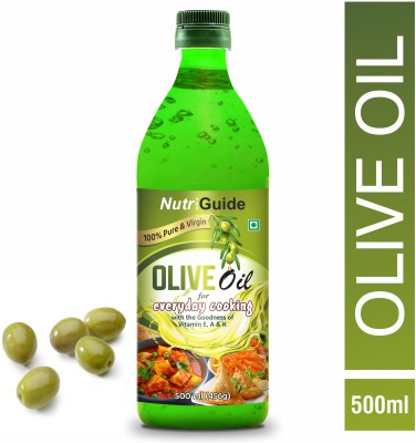 Nutri Guide Extra Virgin Olive Oil Plastic Bottle Olive Oil Plastic Bottle(500 ml)