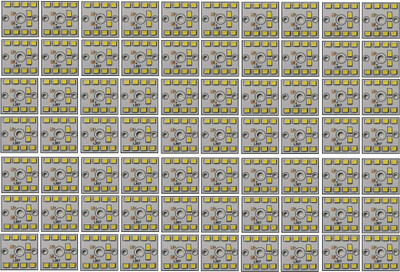 JIPNEX 70 Pcs 9 Watt MCPCB LED Bulb Raw Material CoolDay WHITE Color Light Electronic Hobby Kit