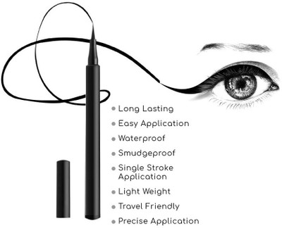 FELICECHIARA BLACK BOLD INK EYE LINER SKETCH PEN 5 ml(BOLD BLACK)