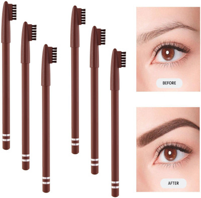 MYEONG BEST COLOR MATTE FINISH BROWN COLOR LONG LASTING WATER PROF EYE BROW PENCIL(Brown)