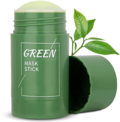 MYEONG Perfect Natural Green Tea Mask Stick Deep Cleansing Oil Control Anti Acne Moisturizing Refreshing Lazy Solid Mask(40 g)