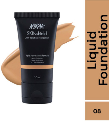 NYKAA SKIN SHIELD FOUNDATION NO.8 Foundation(BEIGE, 30 ml)