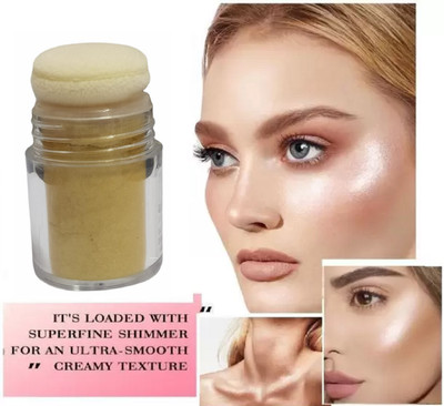 ADJD Face and Body Translucent Crystal Gold Shimmer Highlighter For All Skin Type Highlighter(GOLD)