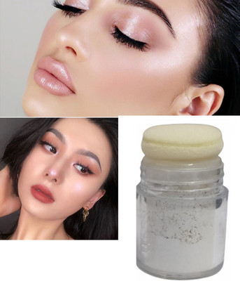 ADJD SILVER WHITENING SHIMMER FINISH HIGHLIGHTER LOOSE POWDER FOR ALL SKIN TYPE Highlighter(SILVER)