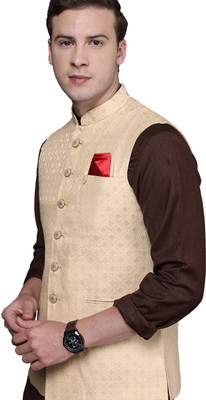 MANYAVAR Sleeveless Printed Men Jacket
