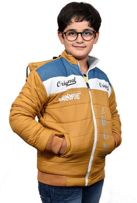 IAC Full Sleeve Printed, Colorblock Boys Jacket