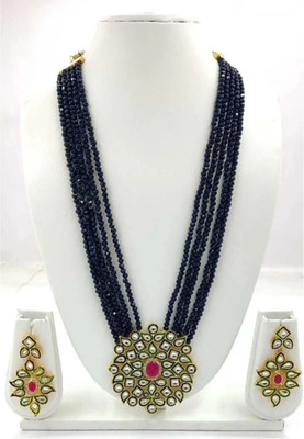 Sanwariya Jewels Metal Blue Jewellery Set(Pack of 1)
