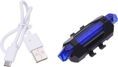 FASTPED Bicycle LED USB Rechargeable Tail Light LED Rear Light LED Rear Break Light(Blue)