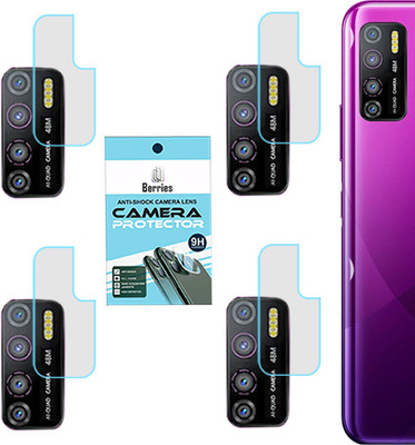 BERRIES Back Camera Lens Glass Protector for INFINIX HOT 9 PRO [Unbreakable Polycarbonate Material](Pack of: 4)