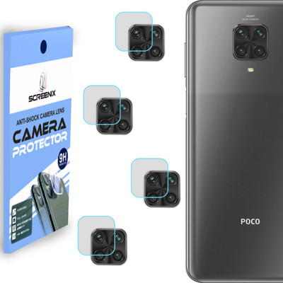SCREENIX Back Camera Lens Glass Protector for POCO M2 PRO [Flexible Polycarbonate Material](Pack of: 4)