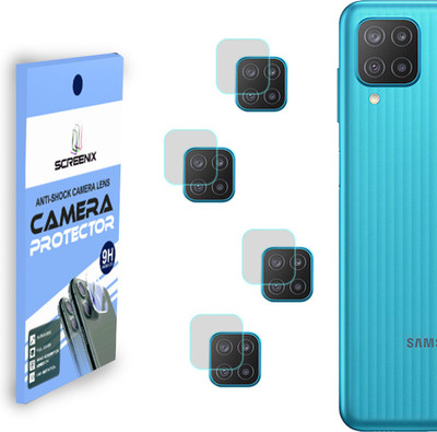 SCREENIX Back Camera Lens Glass Protector for Samsung M12(Pack of: 4)