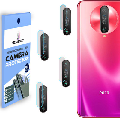 SCREENIX Back Camera Lens Glass Protector for Poco X2(Pack of: 4)