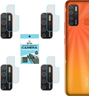 BERRIES Back Camera Lens Glass Protector for TECNO SPARK 5 PRO [Unbreakable Polycarbonate Material](Pack of: 4)