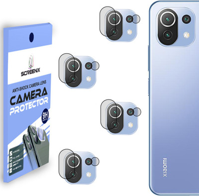 SCREENIX Back Camera Lens Glass Protector for XIAOMI MI 11 LITE [Flexible Polycarbonate Material](Pack of: 4)