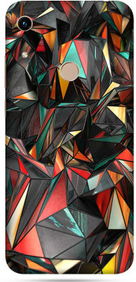 OggyBaba huawei 8a Mobile Skin(Red Polygon Skin Matte Finish)