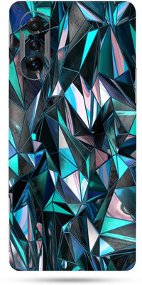 OggyBaba xiaomi poco f3 gt Mobile Skin(Royal Blue Polygon Skin Matte Finish)