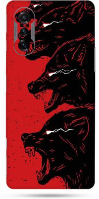 OggyBaba xiaomi poco f3 gt Mobile Skin(Red Wolf Skin Matte Finish)