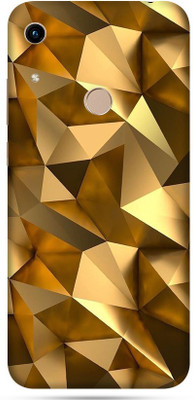 OggyBaba huawei 8a Mobile Skin(Golden Polygon Skin Matte Finish)