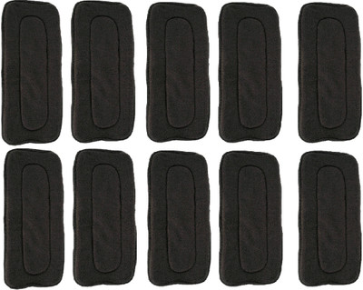 Adore Premium 4 Layered Baby Charcoal Microfiber Diaper Insert - Thick- Heavy Absorption- Washable - Reusable - Mess Free - Usable upto longer durations