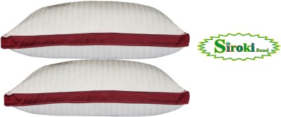 Pisaganj Polyester Fibre Solid Sleeping Pillow Pack of 2(White)