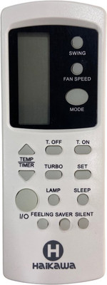 SHIELDGUARD AC Remote Control Compatible for  AC Haikawa Remote Controller(White)