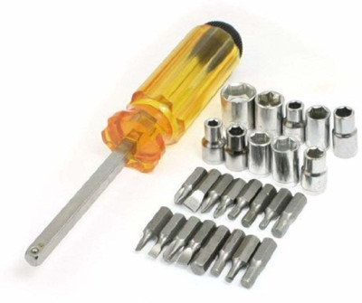 SEASPIRIT Screwdriver Case 28 pc - Multipurpose use Kit Ratchet Screwdriver Set Socket Set(Pack of 28)