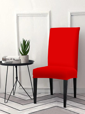Flipkart SmartBuy Polyester Plain 1 Seater Chair Cover(Red Pack of 1)