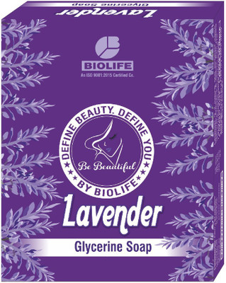 BIOLIFE LAVENDER GLYCERINE E SOAP pack of 3(3 x 75 g)