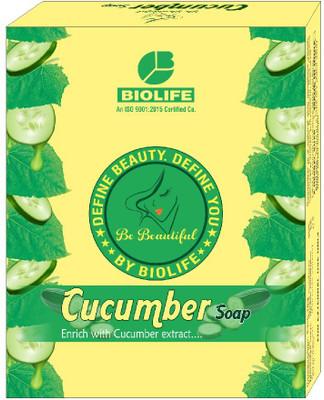 BIOLIFE NEW-CUCUMBER SOAP pack of 3(3 x 75 g)