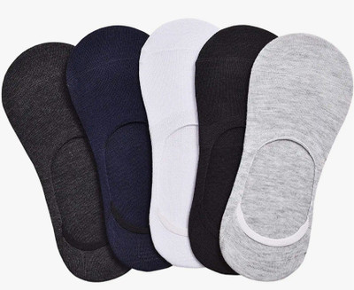 Sting Bee Unisex Solid Low Cut(Pack of 5)