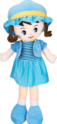 BeeWee - Plush Cute Winky Doll Super Soft Toy Huggable for Girls  - 40 cm(Blue)