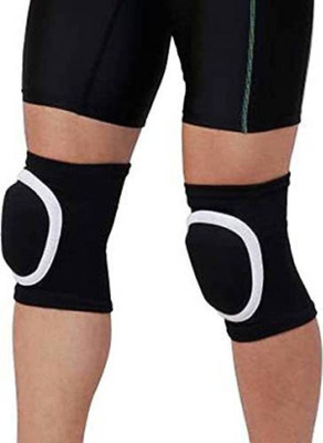 ArrowMax Guard Protector Knee Pads Free Size in Oval Shape, 1 Pair Knee Support(Black)