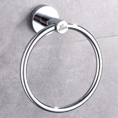 KYOTO ( Round ) Towel Ring Stainless Steel Chrome Finished Wall Hanging Round Ring / Towel Ring / Napkin Holder / Towel Hanger for Kitchen, Wash Area & Bathroom Accessories (Pack of 1) CHROME Towel Holder(Stainless Steel)