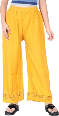 Grace Regular Fit Women Yellow Trousers