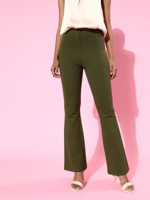 SASSAFRAS Relaxed Women Green Trousers