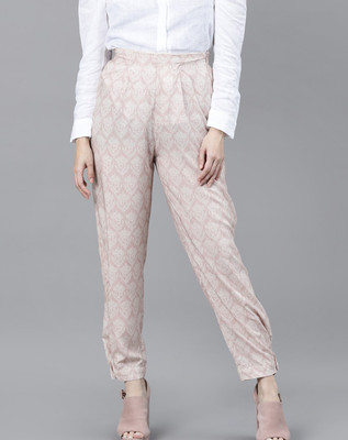RAREISM Regular Fit Women Pink Trousers