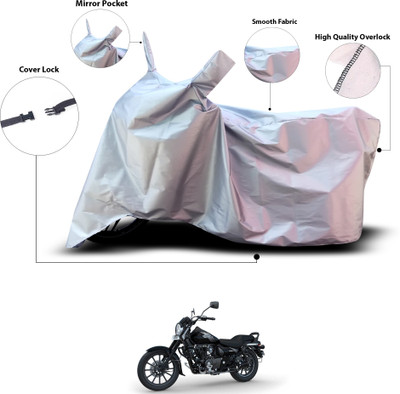 GOSHIV-car and bike accessories Waterproof Two Wheeler Cover for Bajaj(Avenger Street 160, Silver)