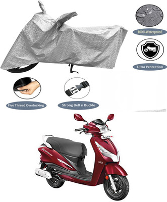 AutoGalaxy Waterproof Two Wheeler Cover for Hero(Destini 125, Silver)