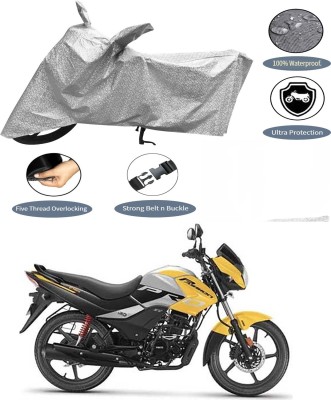 AutoGalaxy Waterproof Two Wheeler Cover for Hero(Passion Pro i3S, Silver)