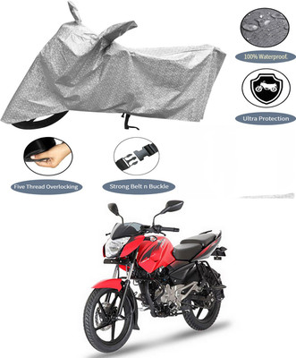 AutoGalaxy Waterproof Two Wheeler Cover for Bajaj(Pulsar 135 LS DTS-i, Silver)