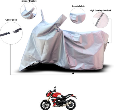 GOSHIV-car and bike accessories Waterproof Two Wheeler Cover for Mahindra(Silver)