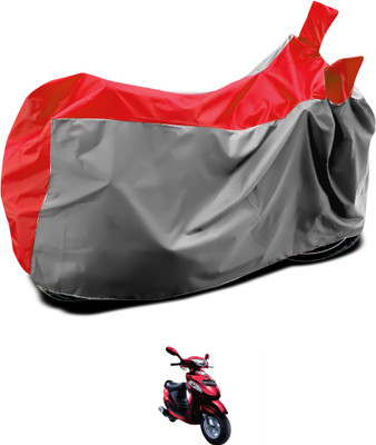 GOSHIV-car and bike accessories Waterproof Two Wheeler Cover for Mahindra(Rodeo RZ, Grey, Blue)