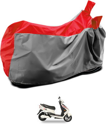 GOSHIV-car and bike accessories Waterproof Two Wheeler Cover for Okinawa(Grey, Blue)