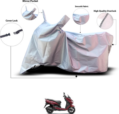 GOSHIV-car and bike accessories Waterproof Two Wheeler Cover for Suzuki(Burgman Street 125, Silver)
